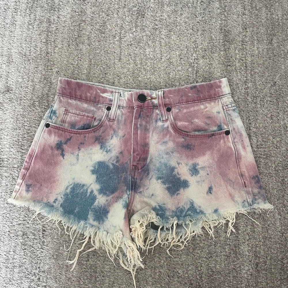 Tie dye jean shorts!